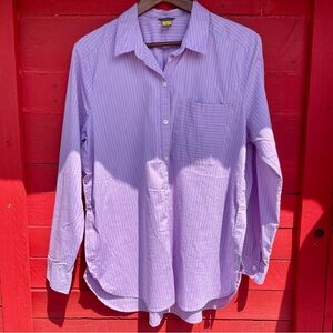Eddie Bauer striped button down long sleeve top